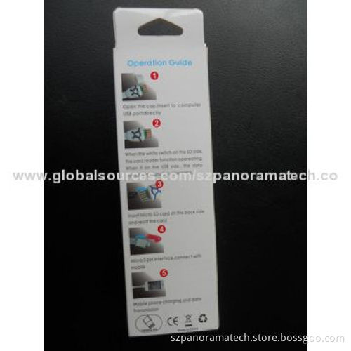USB Cable for iPhone 5, 5S, 5C with Card Reader Function